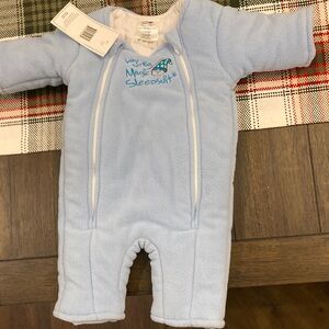 Baby Blue Magic Sleepsuit by Baby Merlin